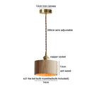 Modern Wood Hat LED Pendant Light by Axyaa for Kitchen Island, Bedroom, Coffee Decoration