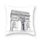 Axyaa World Buildings Printed Cushion Covers