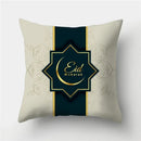 Axyaa Islamic Eid Mubarak Ramadan Cushion Cover for Muslim Home Decor
