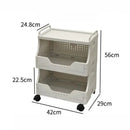 Axyaa Office Printer Storage Rack Trolley, Multi-layer Under Table Shelves Organizer Solution