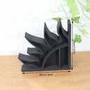 Axyaa Crystal Sun Moon Bookends: Heavy Duty Round Decorative Rack, Christmas Gift