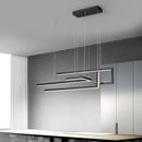 Axyaa Modern Metal LED Pendant Lights Gold/Black Chandeliers for Home and Office