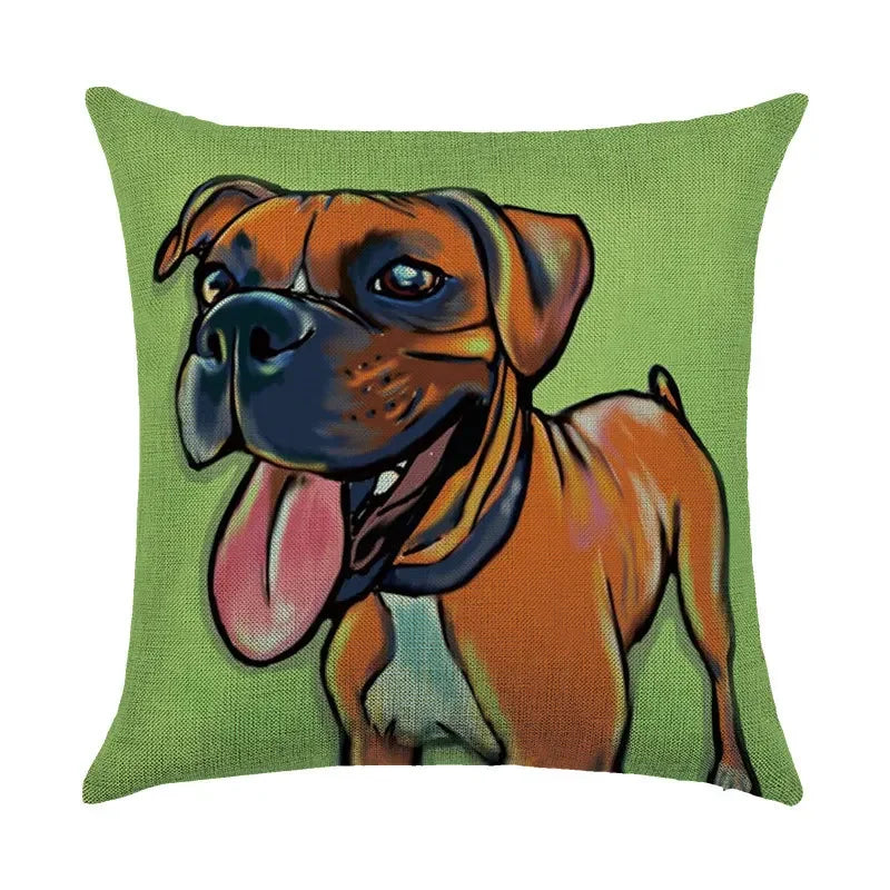 Axyaa Animal Print Pillow Cover: Stylish Sofa & Chair Linen Cushion Cover Art