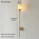 Axyaa Marble & Copper Wall Lamp for Modern Luxury Living Room & Bedroom.