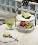 Axya Gold Double-Layer Cake Stand Wedding Pastry Decoration