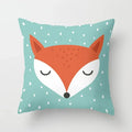 Axyaa Cartoon Animal Cushion Cover 45*45 Sofa Pillowcase Decorative Throw Pillow
