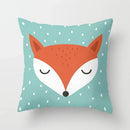Axyaa Cartoon Animal Cushion Cover 45*45 Sofa Pillowcase Decorative Throw Pillow