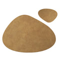 Axyaa PU Leather Placemats & Coasters Set for Kitchen Dining Table Mats