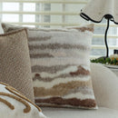 Axyaa Gradient Rabbit Fur Cushion Cover 45x45cm - Soft Plush Decor for Home Sofa