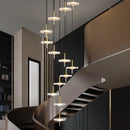 Axyaa Nordic Stair Chandelier Pendant Lights for Living Room and Dining Room