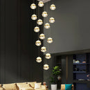 Axyaa Modern Chandelier Staircase Ceiling Light Fixture Aesthetic Indoor Lighting Fixture