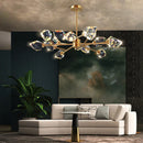 Axyaa Luxury Crystal Chandelier Pendant Light for Living Room Bedroom Ceiling