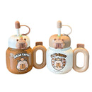 Axyaa Stainless Steel Insulated Tea Water Bottle with Straw and Handle
