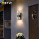 Axyaa Matte Black LED Wall Sconce Dusk to Dawn Outdoor Light