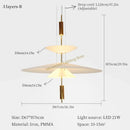 Axyaa Flying Saucer LED Chandelier for Dining Living Restaurant Bar