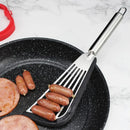 Axyaa Stainless Steel Non-Slip Fish Spatula & Wide Turner for Home Cooking