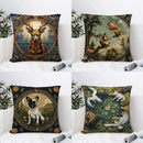 Enchanted Forest Animals Pillow Cover - Axyaa Home Decor
