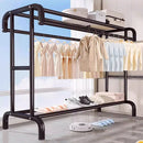 Axyaa Floor-to-Ceiling Coat Rack with Drying Hanger for Bedroom and Balcony