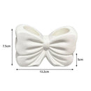 Charming Bowknot Ceramic Toothbrush Holder by Axyaa - Bathroom Storage Rack