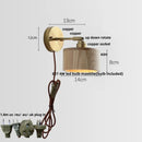 Axyaa Ash Wood LED Wall Lights - Modern Nordic Up Down Lamp