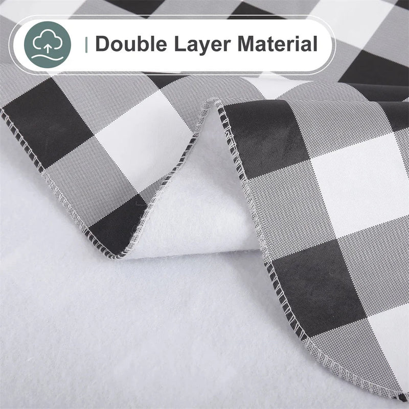 Axyaa Waterproof Buffalo Plaid Tablecloth for Dining Kitchen Outdoors