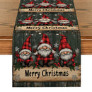 Axyaa Christmas Dwarf Tree Table Runner for Kitchen Dining Party Decor