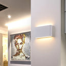 Axyaa Modern 12W Indoor/Outdoor LED Wall Sconce - Aluminum Waterproof Up/Down Light in Black White