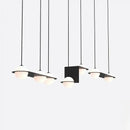 Axyaa Nordic Glass Pendant Light - Modern Iron Art Lighting Fixtures