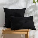Axyaa Black Coffee Ivory Tufted Star Cushion Cover 45x45cm 30x50cm
