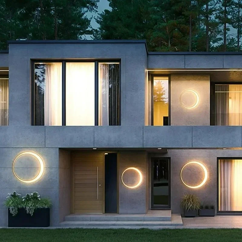 Axyaa Waterproof Moon Wall Lamp for Outdoor and Garden Decor