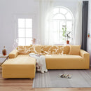 Axyaa Solid Color Waterproof Sofa Cover, Elastic Fabric, Full Bag Design
