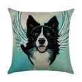 Axyaa Cartoon Dog Linen Pillowcase 45*45cm
