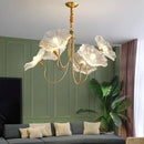 Axyaa Nordic Lotus Glass Pendant Lamp for Modern Luxury Interiors