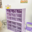 Axyaa 9-Grid Transparent Organizer Box for Student Desks & Walls