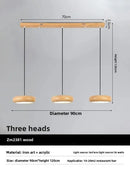 Axyaa Wabi-sabi LED Dining Pendant Light: Modern Nordic Chandelier for Home Decor