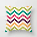 Geometric Nordic Cushion Cover in Yellow Red Blue for Sofa by Axyaa