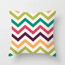 Geometric Nordic Cushion Cover in Yellow Red Blue for Sofa by Axyaa