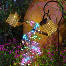 Axyaa Solar Tea Kettle Lantern: Vintage Iron Outdoor Light for Garden, Waterproof & Dusk-to-Dawn