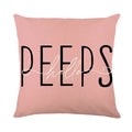Axyaa Easter Bunny Eggs Pillowcase - 45x45cm Linen Sofa Cushion Cover