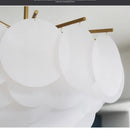 Axyaa Modern Glass Pendant Chandeliers for Kitchen Living Room Lighting