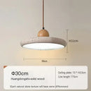 Axyaa Wabi-Sabi Travertine UFO Ceiling Light 30cm Round LED Pendant for Home Decor