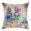 Axyaa Christmas Nutcracker Garland LED Pillowcase - Festive Home Decor