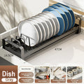 Axyaa Stainless Steel Dish Storage Rack Drawer Organizer