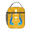 Axyaa Bill Cipher Insulated Lunch Bag - Cartoon Pyramid Thermal Cooler