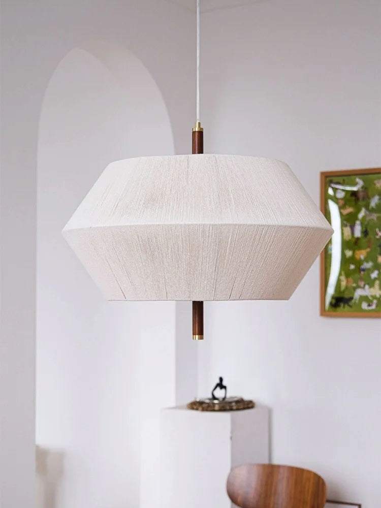 Axyaa Wabi Sabi Cotton Thread LED Pendant Lights for Dining Room Decor
