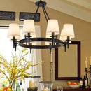 Axyaa Iron Art Chandeliers for Bedroom Dining Study Room, Modern Retro Pendent Lamps