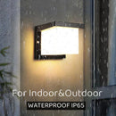 Axyaa 27 Outdoor LED Wall Lamp 15W/25W Waterproof IP65 Aluminum Sconce