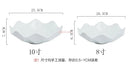 Axyaa 8-inch Pure White Ceramic Fruit Plate for Stylish Serving and Display
