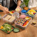 Axyaa Large Capacity Bento Box with Sauce Box - Leakproof Food Container for Lunch