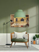 Axyaa Wind Pendant: Nordic Bowl LED Chandelier for Home Decor & Dining Area